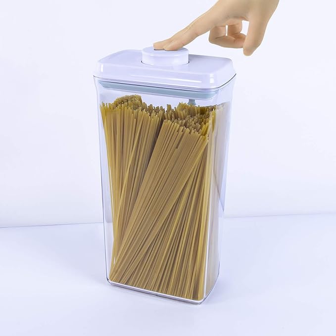 BopTop (1pc - Spaghetti/Cereal) Airtight Food Storage Container – Mechanical Silicone Seal Canister - BPA-Free - 3.3Qt-Ruum Studio Home