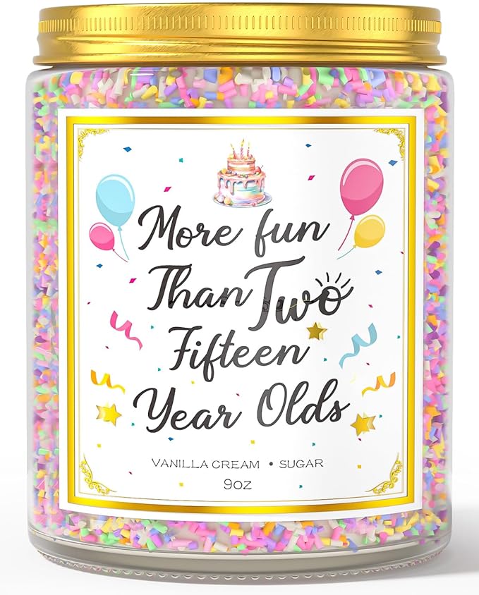 30th Birthday Candles Gifts for Women- 9 oz Happy Birthday Candle with Vanilla Birthday Cake Scent, Gifts for Women & Men, Friendship Ideas-Ruum Studio Home