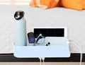 Squirrel-Bedside Perch, Floating Organizer with USB-C & A Charging Ports, Great Bedside Shelfie, Gift for teens and college freshman, for Gamers, Dorm room gifts. Assembly in 1 minute. Light Blue-Ruum Studio Home