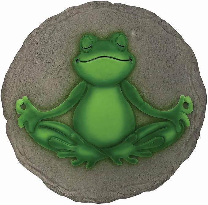 Spoontiques - Garden Décor - Yoga Frog Stepping Stone - Decorative Stone for Garden-Ruum Studio Home