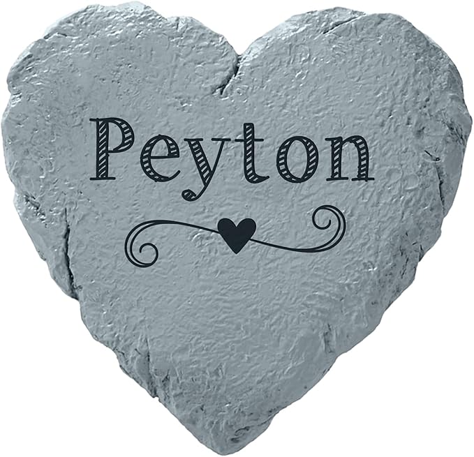 Let's Make Memories Personalized Garden Stone - Resin - Custom Garden Décor - Love Grows Here Round Stone with Heart Cutout - for Dad - for Father's Day-Ruum Studio Home
