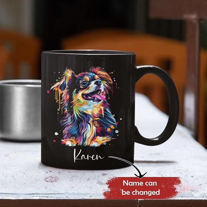 Customizable Dog Themed Ceramic Mug, 11oz & 15oz, Personalized with Name and Colorful Pet Design, Ideal for Dog Lovers-Ruum Studio Home