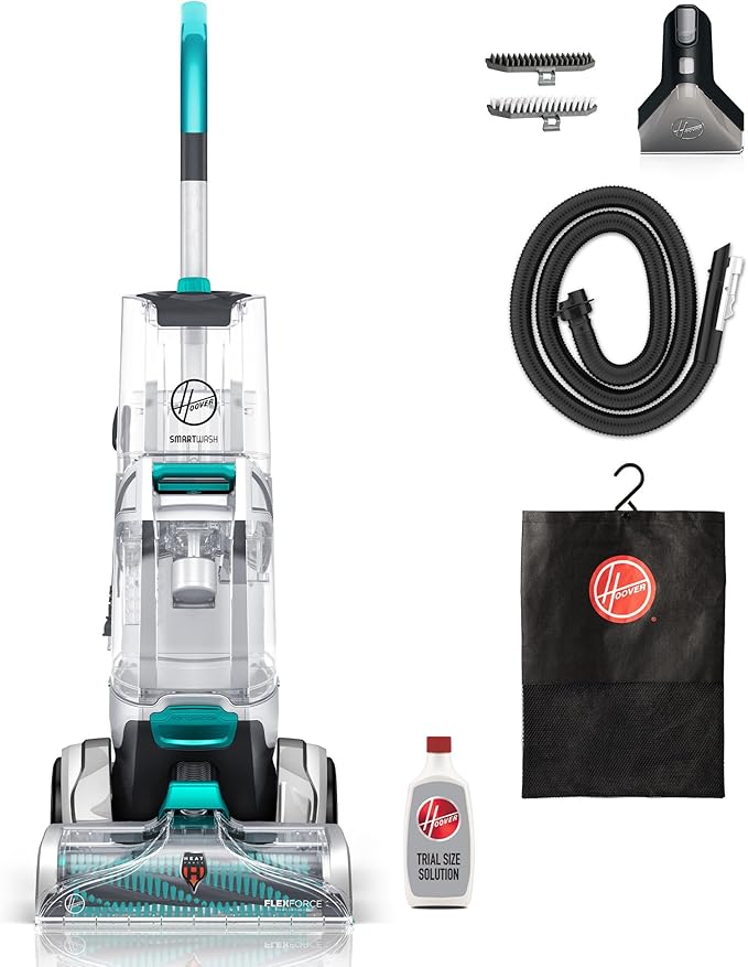 Hoover Smartwash Automatic Carpet Cleaner Machine, FH52000, Turquoise-Ruum Studio Home
