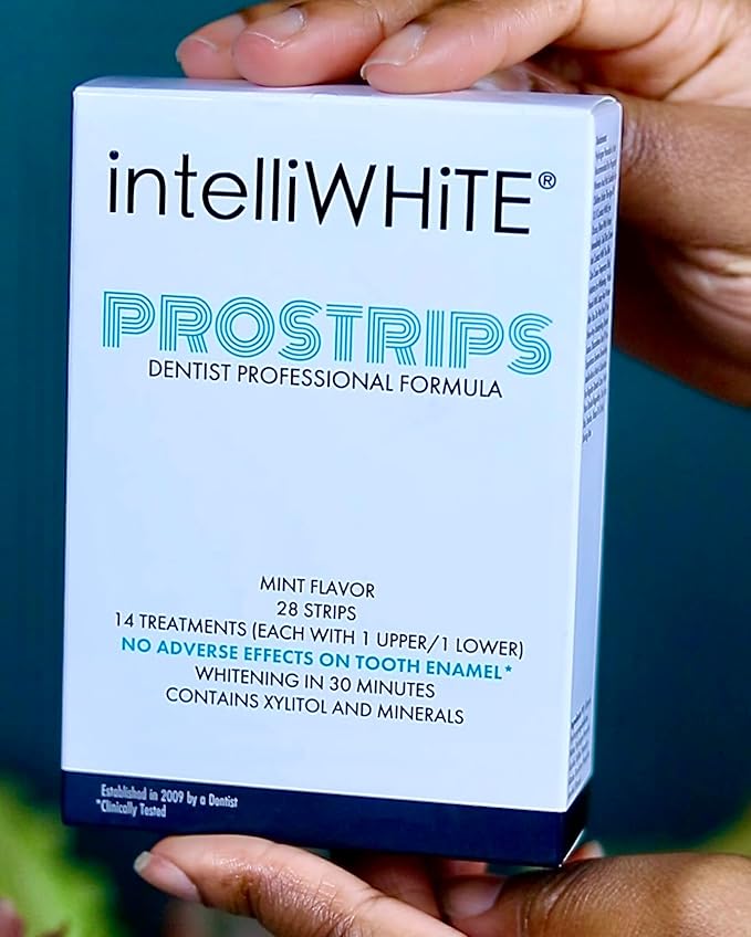Prostrips - 12 Shades Whiter Teeth - 28 Enamel Safe REMINERALIZING Gentle Strips – 97% no Sensitivity-Ruum Studio Home