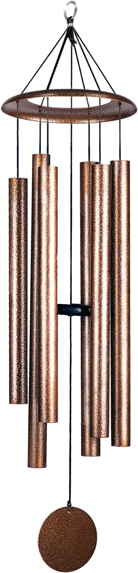 44 Inch Wind Chimes for Outside Deep Tone Sound Like Church Bell Rings Memorial Mother Day Copper Vein 1pcs Thickness of Tube is 2.8mm Taiwan Made-Ruum Studio Home