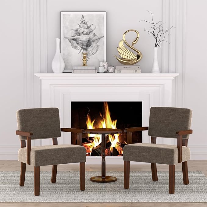 Accent Chair, Living Room Chairs Oversized with Soft Seat and Armrests for Dinning Bedroom Reading and Waiting Rooms-Ruum Studio Home