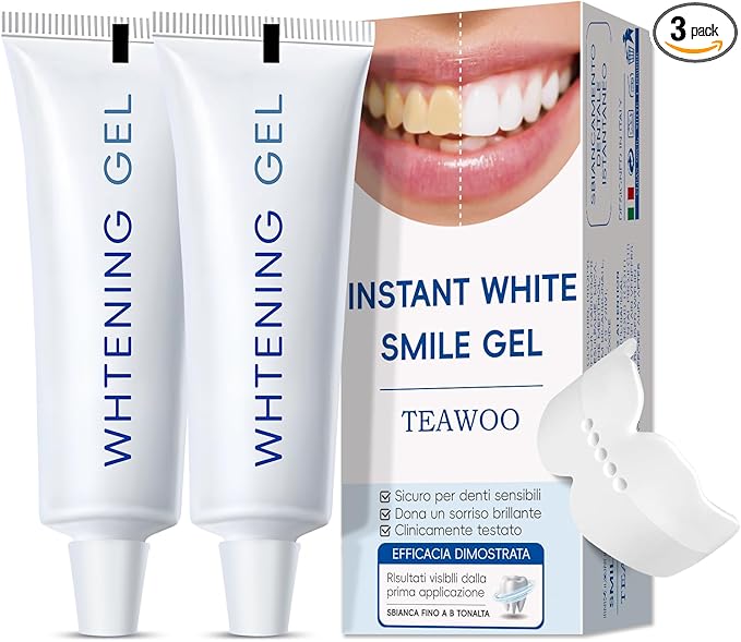 Teeth Whitening Gel- 60ml (2x30ml) Formulated for Sensitive Teeth | Plus Food-Grade Silicone Mouth Tray | Dentist Developed-Ruum Studio Home