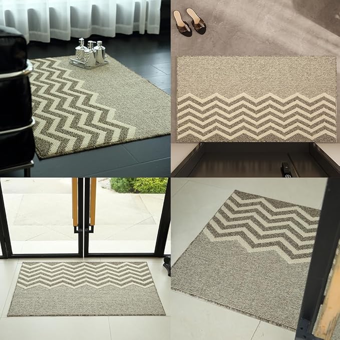 Indoor Doormat, Non-Slip Front Door Mats, Outdoor Welcome Mat Washable, Low Profile Indoor DoorMats for Entryway, Floor Inside Back Door Mats (20"x32")-Ruum Studio Home