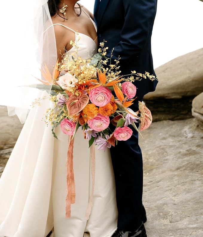 IPOPU 4PCS Real Touch Hot Pink Ranunculus Artificial Flowers Faux Ranunculus Flowers for Vase Real Look Silk Peonies Fake Peony Flowers for Home Indoor Wedding Centerpieces for Table Decor (Rose Red)-Ruum Studio Home