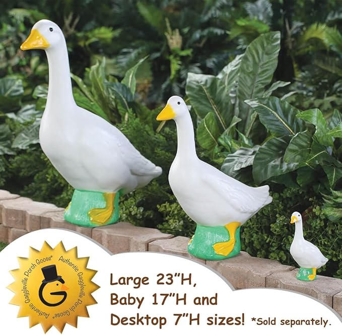 Fox Valley Traders Gaggleville Desktop Goose 7" H Statue-Ruum Studio Home