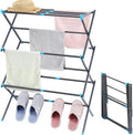 APEXCHASER Clothes Drying Rack, 3-Tier Laundry Drying Rack for Clothes, Expandable Metal Clothing Dryer, Collapsible Towel Rack, Air Drying Rack, Graphite-Ruum Studio Home
