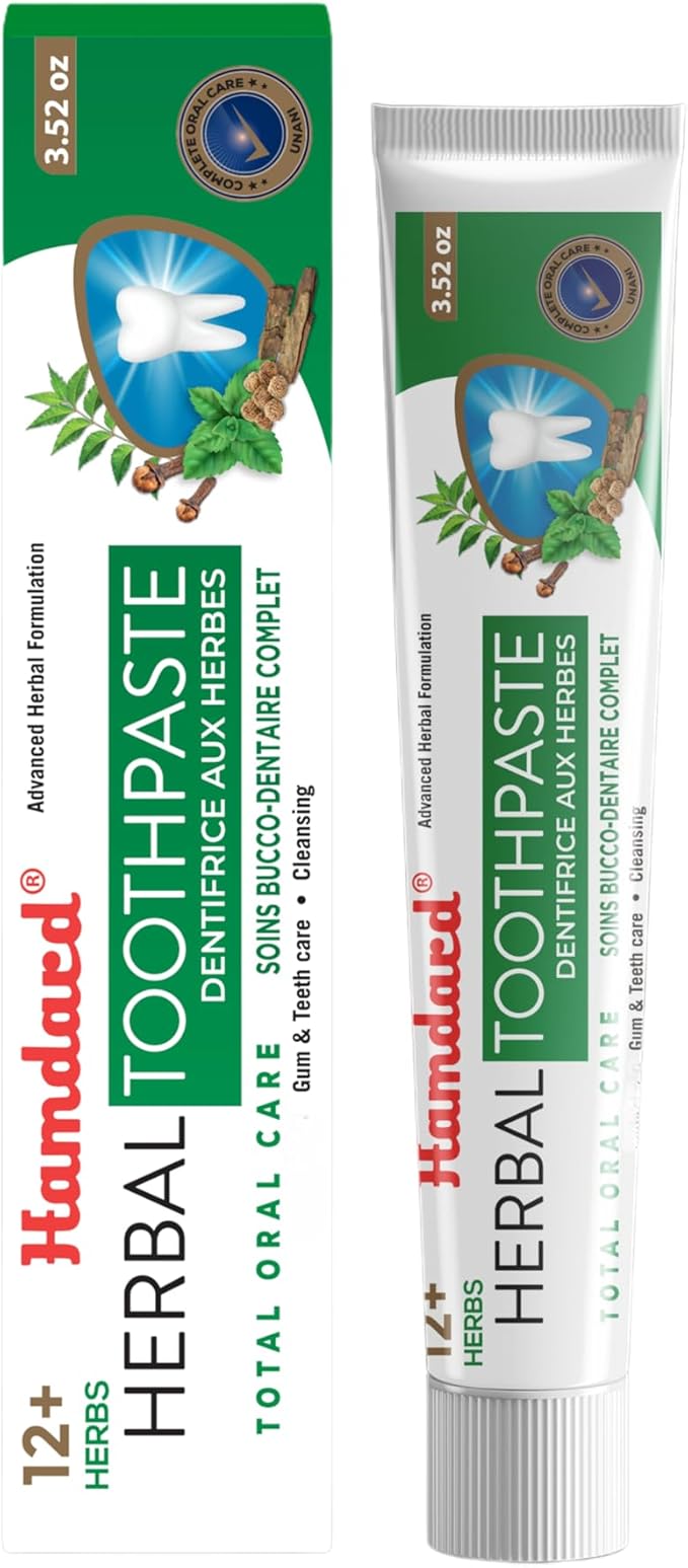Hamdard 12 Herbs Miswak Total Oral Care Toothpaste 100g (Pack of 3)-Ruum Studio Home