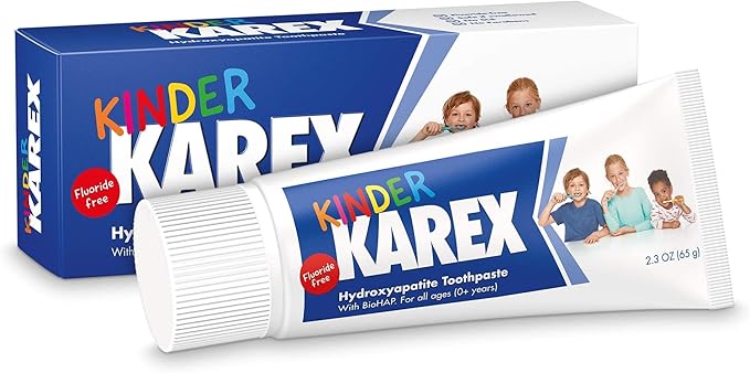 Kinder Karex Hydroxyapatite Kids Toddler Toothpaste I Fluoride Free I Clinically Tested I 2.3 oz-Ruum Studio Home