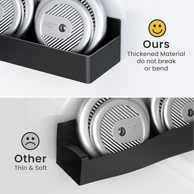 Magnetic Spice Rack for Refrigerator, Kitchen Organizer and Storage Shelf, Black (4 Pack)…-Ruum Studio Home