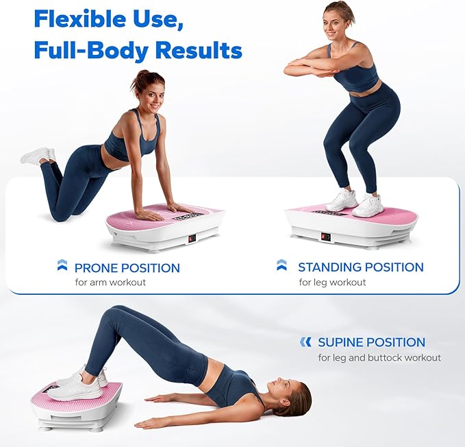 MERACH Slim Vibration Plate Exercise Machine, Vibration Plate for Lymphatic Drainage Weight Loss, Vibrating Plate with Real-Time Calorie Tracking on LED Display, Workout Equipment for Home Women Men-Ruum Studio Home