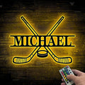 Custom Field Hockey LED Wall Sign – Personalized Name Sign Light Up, Sports Neon Signs For Wall Decor, Field Hockey Decor for Girls, Players, Fans, Teams-Ruum Studio Home