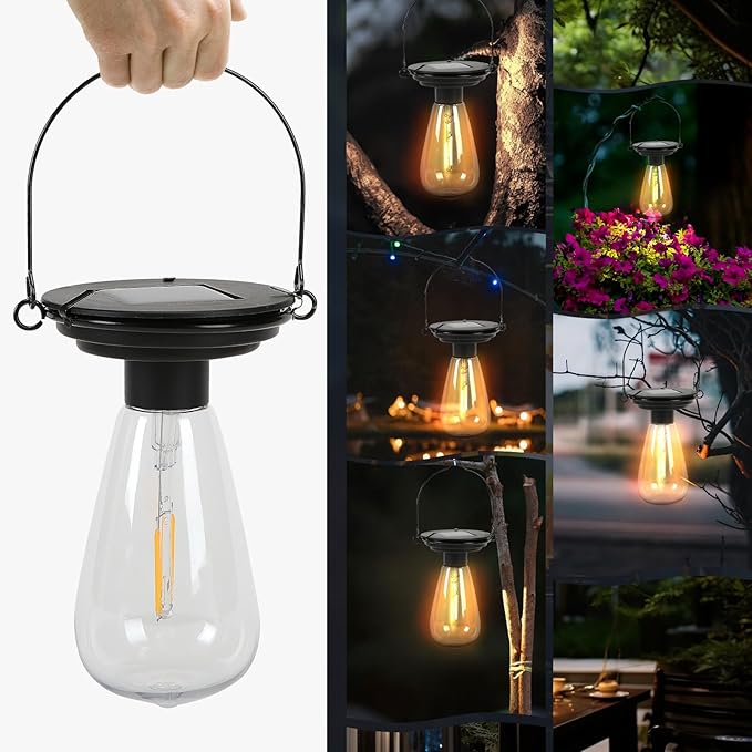 Replacement Solar Light Parts-Solar Lanterns Outdoor Waterproof Two Sizes for Versatile Switching 2 Pack They Can Serve As Accessories Or Stand Alone As Lanterns-Ruum Studio Home