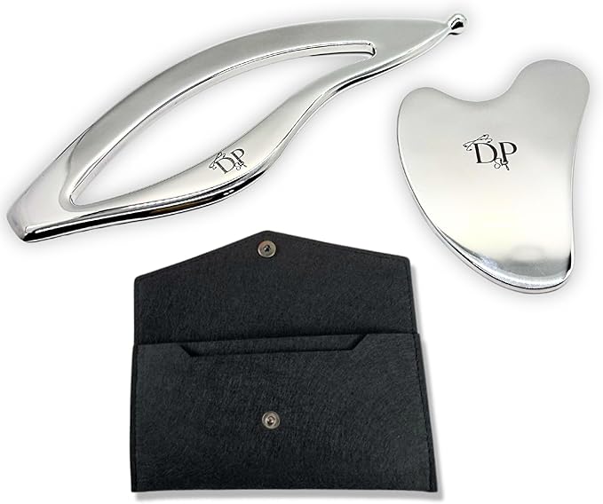 Muscle Scraper Tool – 2-in-1 Stainless Steel Fascia Scraper for Deep Tissue Massage & Muscle Relief - Gua Sha Body Tool for Soreness - Ergonomic IASTM Tool for Athletes & Physical Therapy-Ruum Studio Home