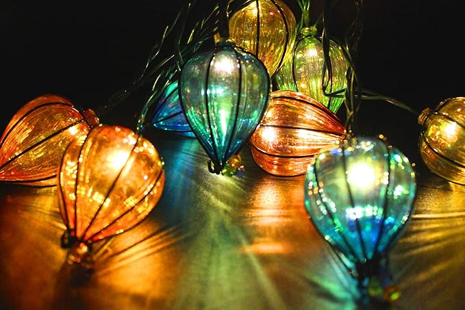 11FT Multicolor String Lights with 10 Bulbs, UL Listed Connectable Waterproof Decorative LED Lights Hanging for Backyard Patio, Indoor/Outdoor for Christmas Wedding Party Festival Lighting-Ruum Studio Home