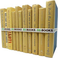 Curated Decorative Books Hardcover Décor Books for Home Décor, Choose Color, Interior Design, Office, Wedding Display, Instant Library, or Staging (Vintage Gold, Half Foot)-Ruum Studio Home