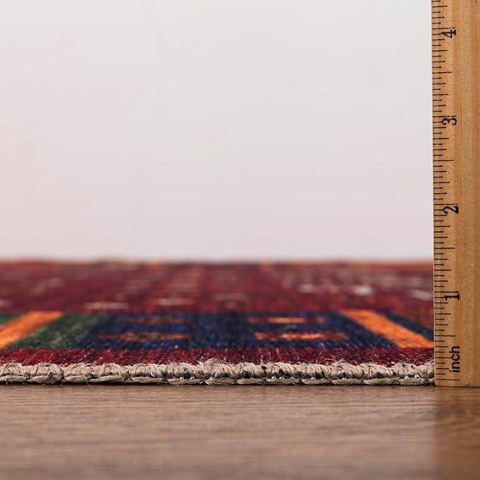 Keen Home Design 9x12 Rug - Machine Washable Area Rug with Non-Slip Backing, Ideal for Living Room, Dining Room, Bedroom - Vintage, Easy Clean, Durable, Low Pile Rug - (9' x 12')-Ruum Studio Home