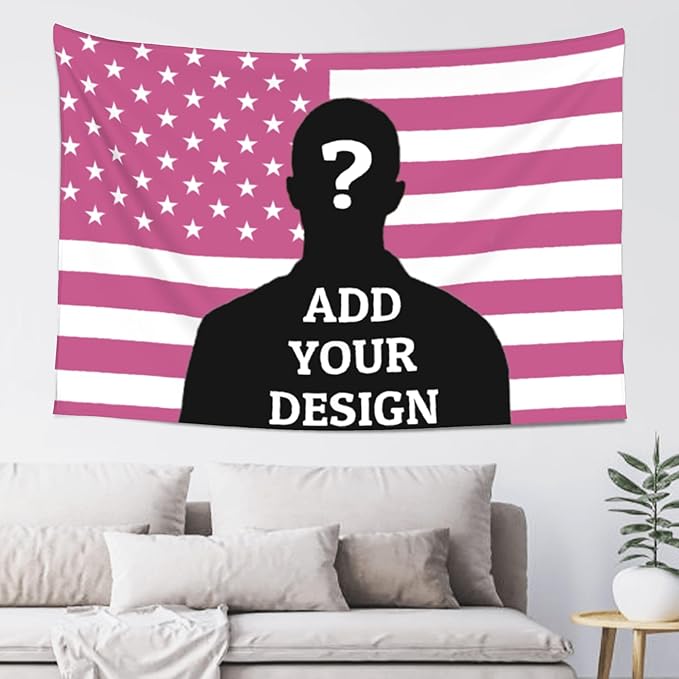 Custom Tapestry For Wall Bedroom Custom Backdrop Personalized Image Text Photo Customized Funny Tapestry Banners And Signs Mother's Day Vertical Tapestrys-Ruum Studio Home