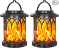 Solar Lanterns Outdoor, Flickering Flames Outdoor Solar Lights Hanging Lanterns Waterproof Decoration Lighting for Garden,Tree,Table (2 Pack)-Ruum Studio Home