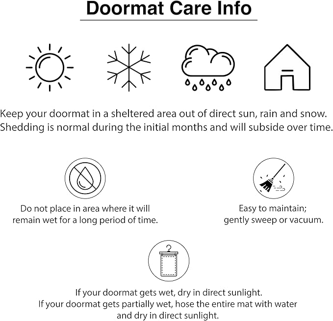 Calloway Mills 152962436G Black Border 24" x 36" Monogram Doormat, (Letter G)-Ruum Studio Home