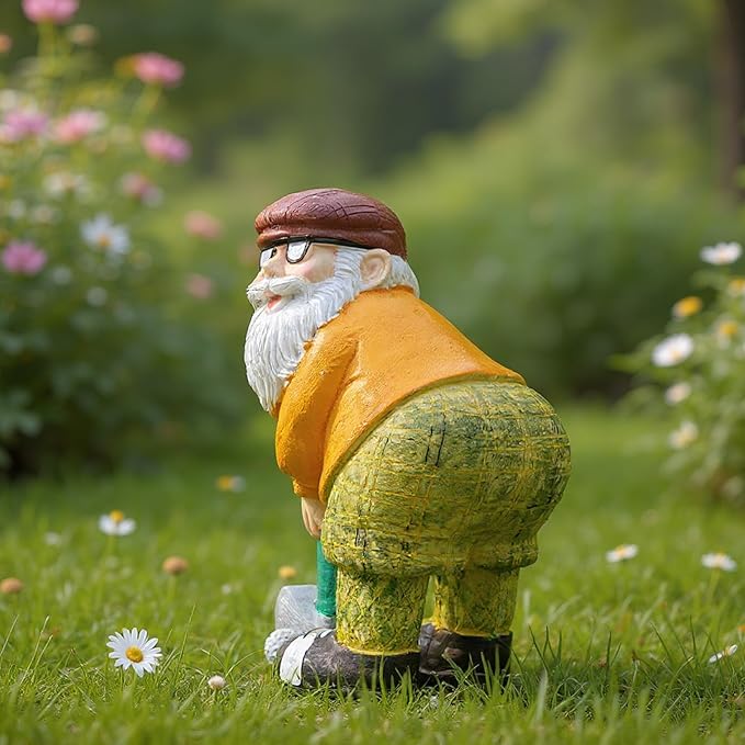 Elenon Golf Gnome Garden Statue Decorative, Adorable Flower Bed Decor Gnome Outdoor Decor, Funny Yard Patio Art Decor Dwarf Sculptures Table Ornament-Ruum Studio Home
