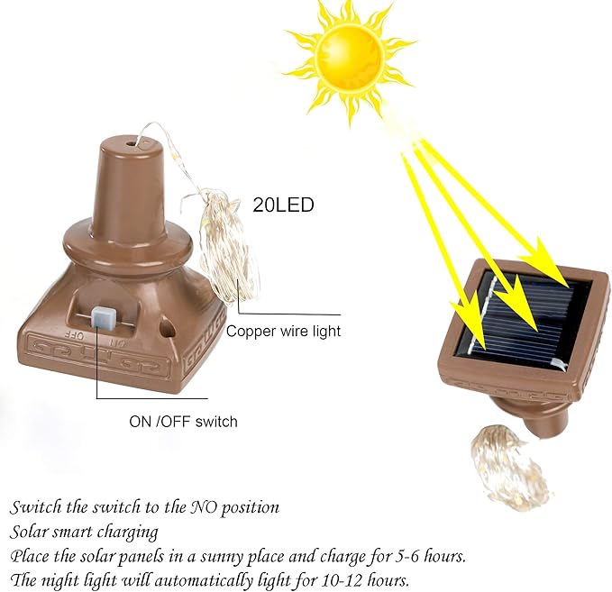 ZNYCYE Upgraded 8 Pack Solar Powered Wine Bottle Lights 20 LED Colored Starry Cork Light Fairy Cork String Craft Lights for Wedding Christmas Outdoor Holiday Garden Decor (Multi Color)-Ruum Studio Home