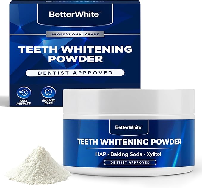 Teeth Whitening Powder - Hydroxyapatite, Remineralizing, Non-Sensitive Formula - Dentist-Approved Tooth Stain Remover & Polisher - Fluoride-Free (30 Grams)-Ruum Studio Home