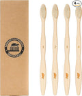 Sea Turtle Plant-Based Bristles, Bamboo Toothbrushes, Soft Natural Toothbrush for Adults (4 Pack)-Ruum Studio Home