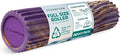 Oceanfoam Tidal Roller - Purple, Gold & Natural Marbled - Muscle Massage Foam Roller for Back Pain & Stretching - Firm & Ergonomic Wide Wave Textured - Yoga, Athletics, Wellness - Full Size, 20" x 5"-Ruum Studio Home