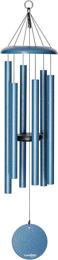 Corinthian Bells by Wind River - 36 inch Sky Blue Wind Chime for Patio, Backyard, Garden, and Outdoor Decor (Aluminum Chime) Made in The USA-Ruum Studio Home