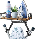 TJ.MOREE Ironing Board Holder Wall Mount - Laundry Room Iron and Ironing Board Hanger Laundry Room Decor Organization and Storage (T&V Shaped)-Ruum Studio Home