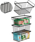 Freezer Organizer Bins，Upgraded Bottom Leak-Proof net，4 Pack，Encryption and Hardening ，Deep Freezer Organizer Bins for 5 to 7 Cu.FT Small Chest Freezer， Easy Get Bottom Foods-Ruum Studio Home