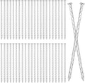 60 PCS 8 Inch Spiral Metal Galvanized Landscape Spikes, Galvanized Non-Rust Metal Garden Stakes, Garden Nails for Artificial Turf, Weed Barrier, Tent, Carpentry and More, by GENHAKON.-Ruum Studio Home