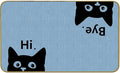 Mingnei Hi Bye Cat Welcome Doormat Door Mat for Home Kitchen Entrance,Cat Door Mat,Funny Black Lover Floor Mats for House Front Indoor Inside Outdoor Outside Entryway Rug 30x17 Welcome Mat (Color-4)-Ruum Studio Home