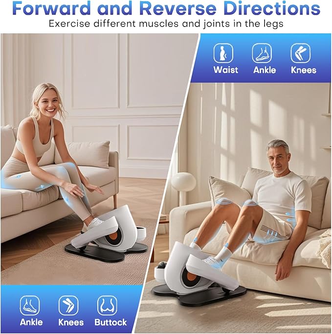 Under Desk Elliptical Machine, Electric Ellipse Leg Exerciser as Seen on Tv for Seniors with 10 Adjustable,Pedal Exerciser,Exercise Equipment for Home-Ruum Studio Home