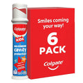 Colgate Kids Toothpaste Pump with Fluoride for Cavity Protection, Ages 6+, ADA Accepted, Bubble Fruit, 4.4 Ounce, 6 Pack-Ruum Studio Home