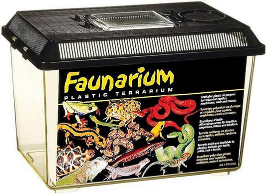 Exo Terra Faunarium, Plastic Reptile Terrarium, Medium, PT2260-Ruum Studio Home