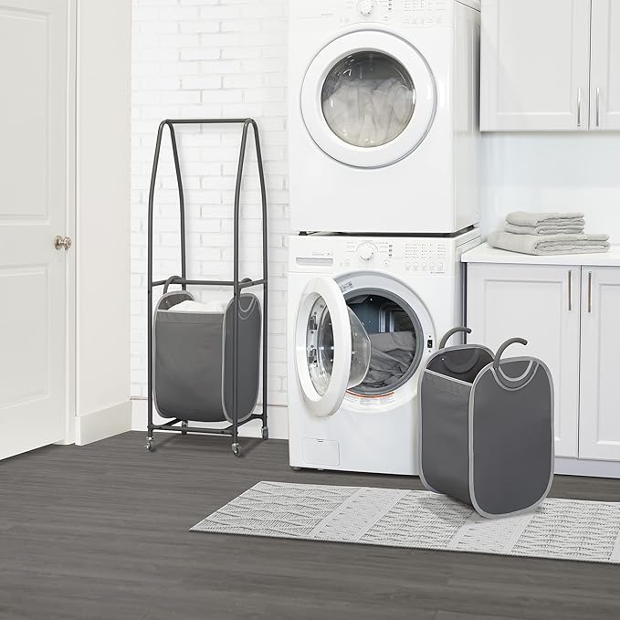 Neatfreak - 2 Tier Laundry Sorter - Laundry Hamper With Wheels & 2 x Laundry Basket Tote Bags For Dirty Clothes, Towels, Blankets, Bathroom Storage & Laundry Room Organization-Ruum Studio Home