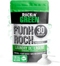 Rockin' Green Laundry Detergent, Plant based, All Natural Laundry Detergent Powder, Vegan and Biodegradable Odor Fighter, Safe for Sensitive Skin (Funk Rock Ammonia Bouncer 30 Loads - Unscented)-Ruum Studio Home