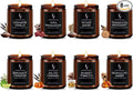 Scented Candles Set, Soy Wax Candles 8 Pack 56 Oz Aromatherapy Candles Gift Set for Women Men （Vanilla/Sandalwood/Amber/Mahogany/Vetiver/Bergamot/Caramel/Whiskey）-Ruum Studio Home