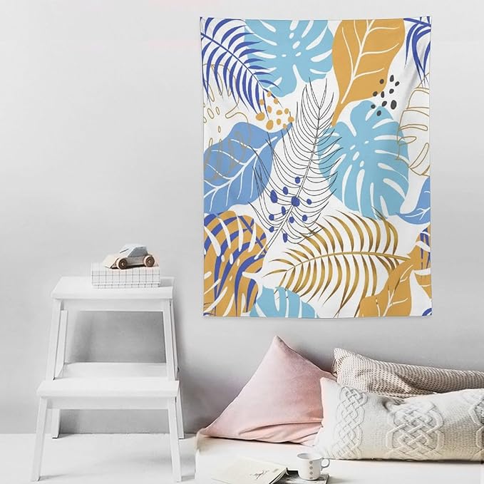 ICMOLYYENLO Tropical Palm Leaves Wall Tapestry, Wall Art for Room Decoration Beautiful Wall Hanging for Bedroom Living Room Dormitory Apartment 40x60 Inch-Ruum Studio Home