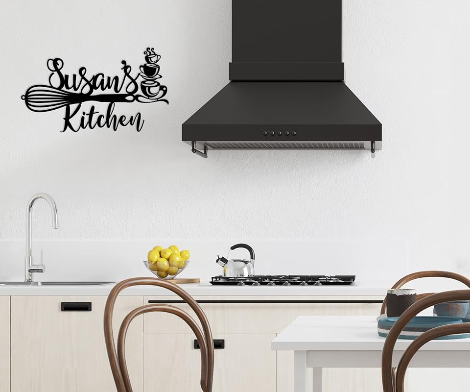 Custom Kitchen Name Sign, Personalized Kitchen Metal Sign, Kitchen Art Wall Decor, Kitchen Signs Wall Decor, Metal Wall Art, Kitchen Decor, Mothers Day Gift, Mom's Kitchen, Gift for Grandma-Ruum Studio Home