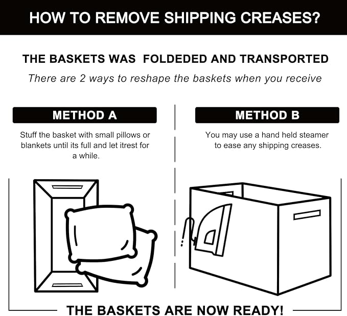 OIAHOMY 3 Pack Storage Basket for Organizing, 13''X9.85''X8.7'' Storage Bins,Woven Basket Basket with Handles, Toy Storage Basket Bin,Stylish Room Decor Basket, White & Grey variegated-Ruum Studio Home