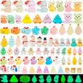 75 Pcs Miniature Christmas Figurines - Luminous Mini Resin Figures to Hide, Glow in The Dark Resin Animals for Micro Landscape Aquarium Fairy Garden Dollhouse Decor-Ruum Studio Home