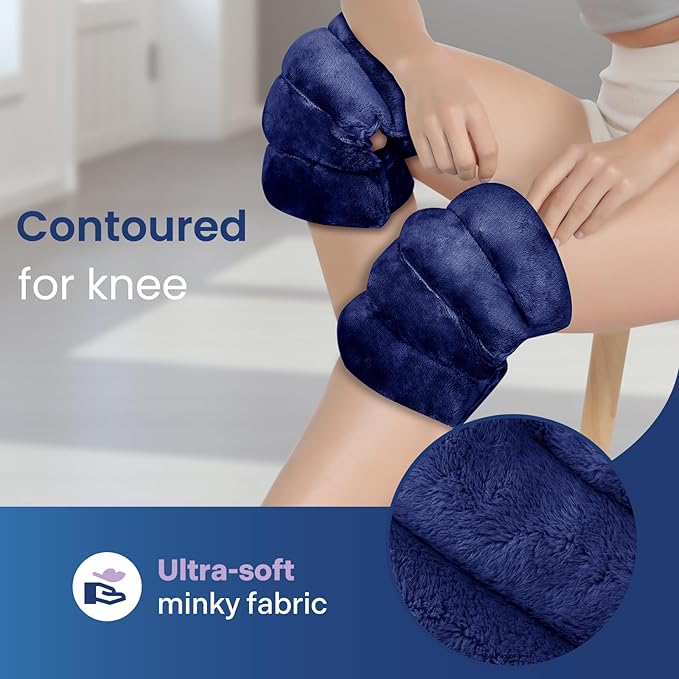 REVIX Microwavable Knee Heating Pad, Heated Wrap with Moist Heat for Elbow & Joint Support, Reusable Hot or Cold Compress for Women & Men-Ruum Studio Home