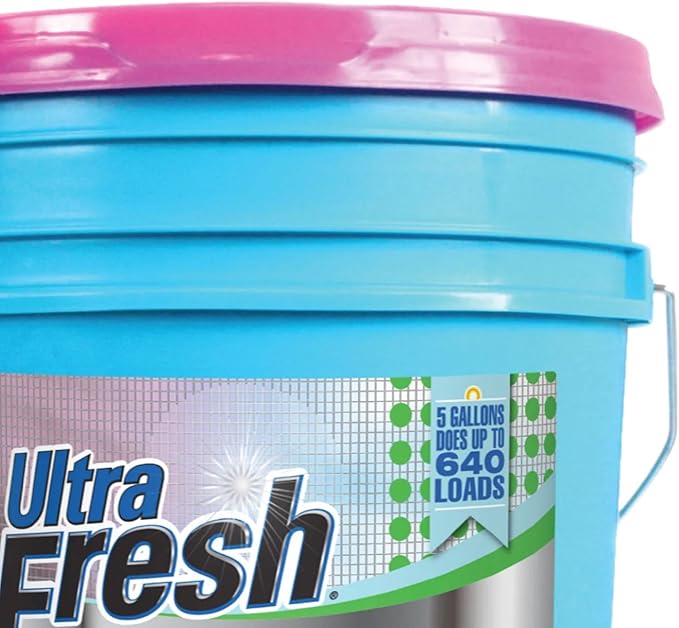 Ultra Fresh 5 Gallon Platinum Fabric Softener for All Machine Types, Liquid Laundry Softener, Up to 640 Loads, Fragrance & Dye Free-Ruum Studio Home